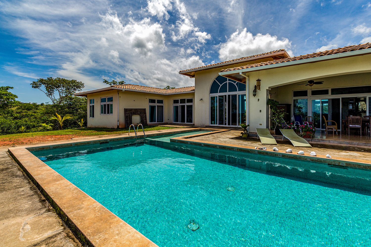 house with pool