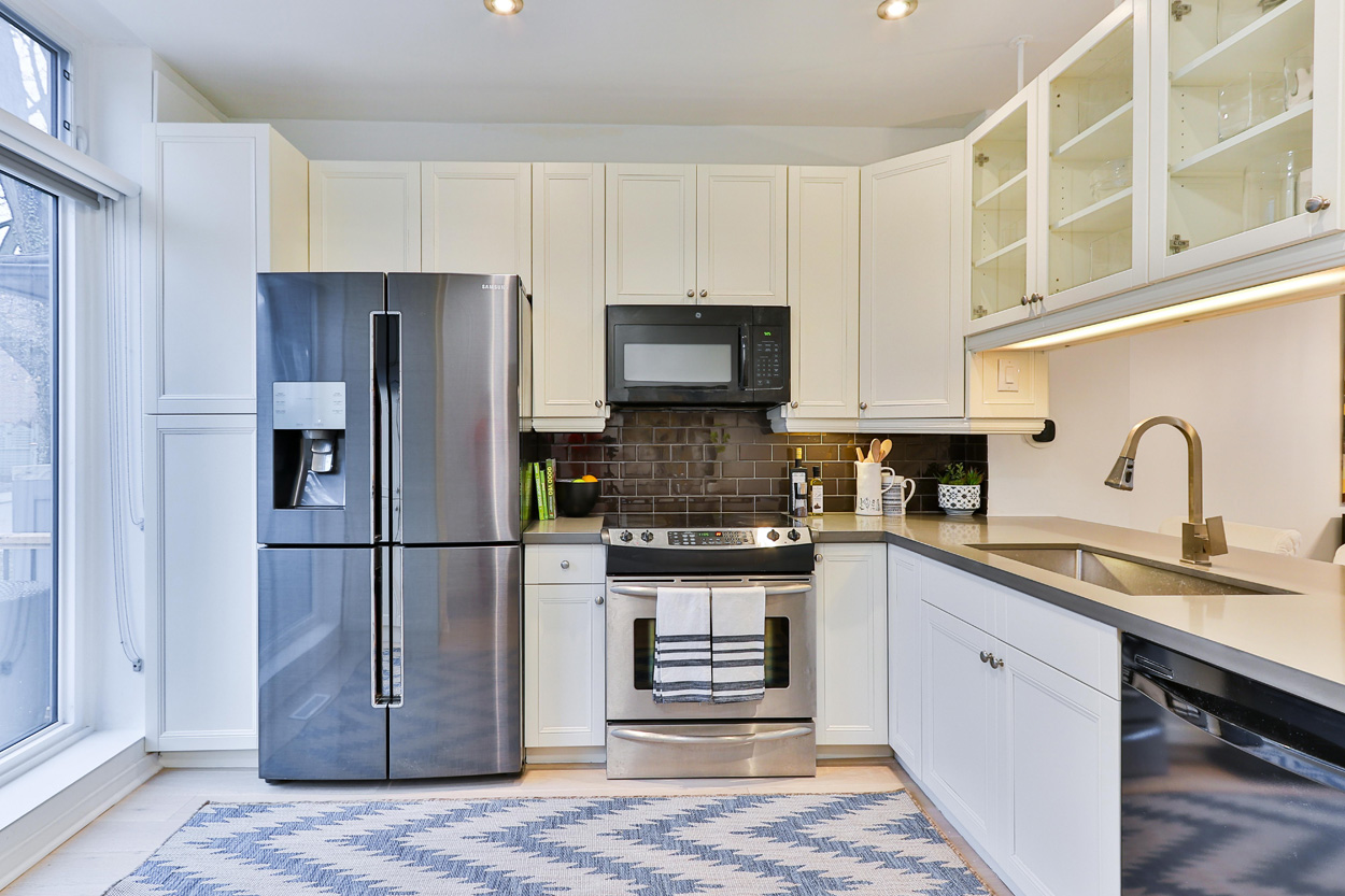 inside of a kitchen