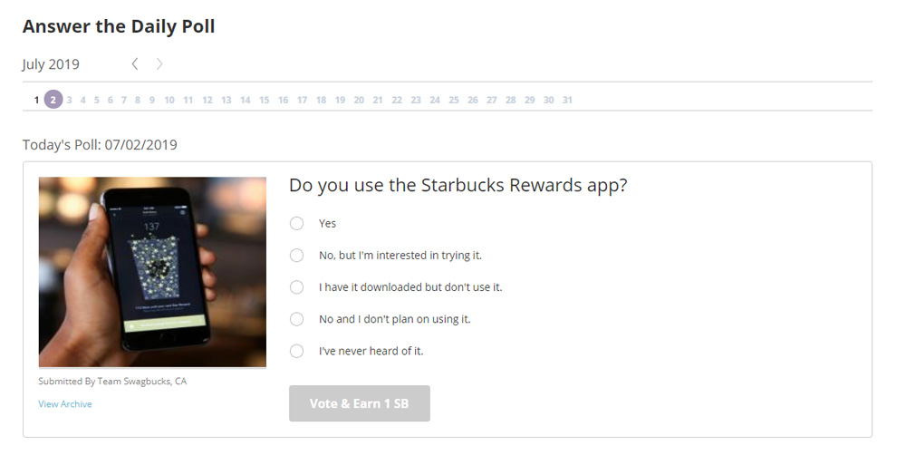 swagbucks daily polls