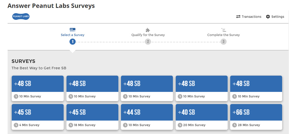 swagbucks peanut labs surveys