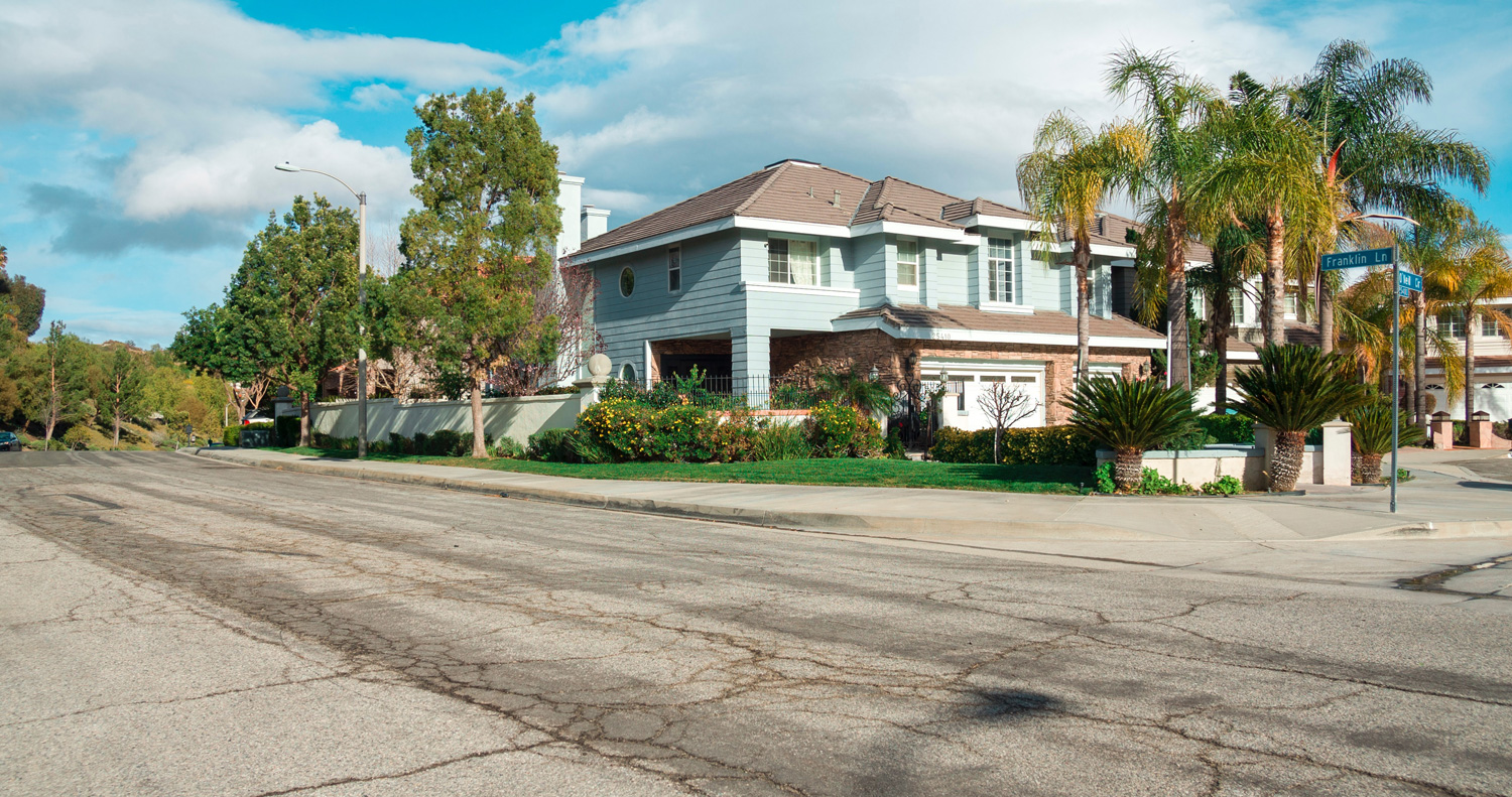 white and brown house exterior