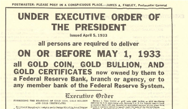 goldexecutiveorder
